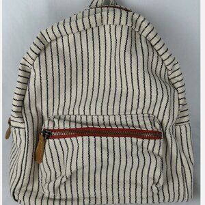 Hearth & Hand With Magnolia Mini Backpack Purse Striped Black Cream NWOT